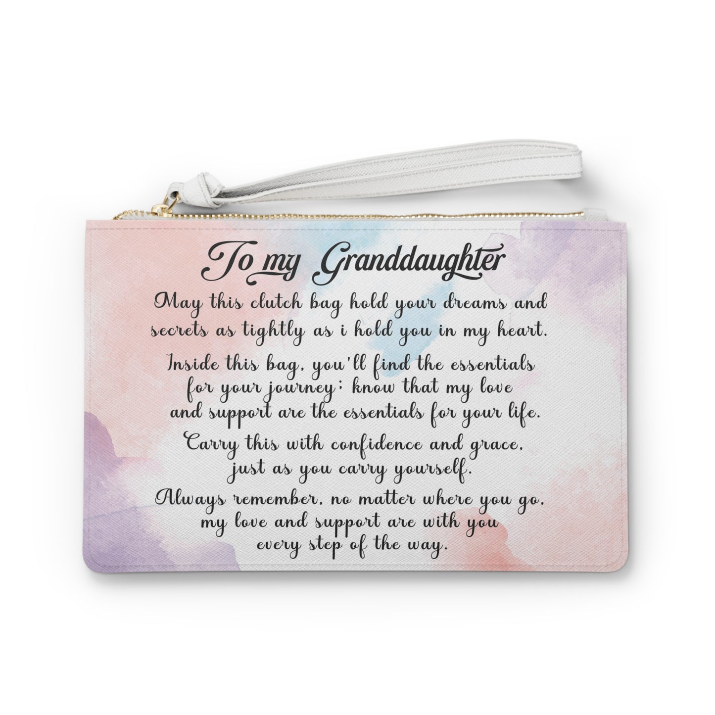 "Every Step of the Way" Granddaughter's Clutch Bag