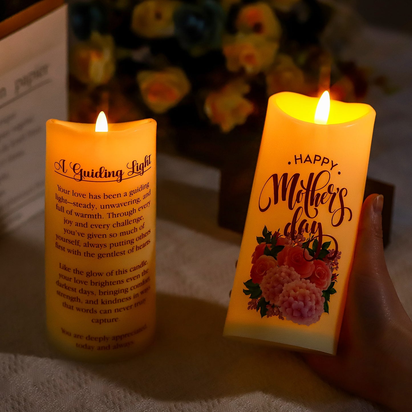 LED Candle "A Guiding Light" Mother's Day Gift