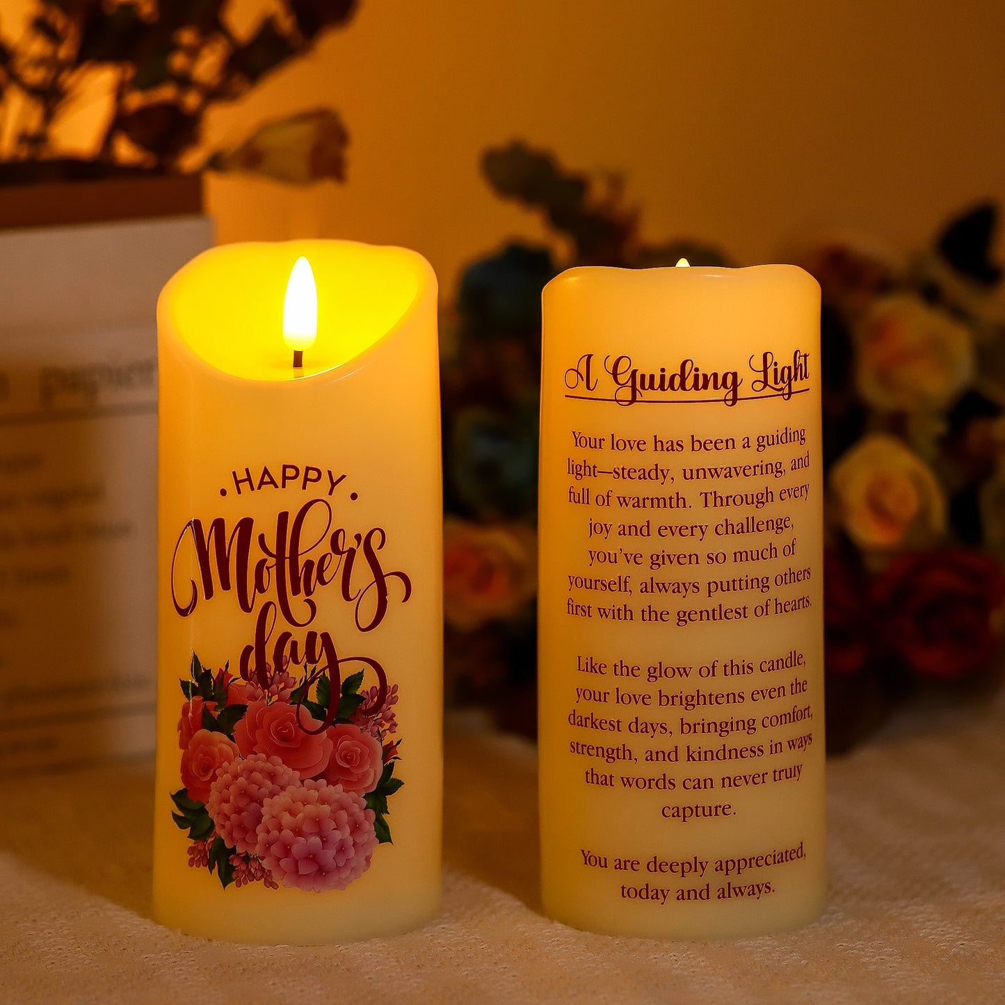 LED Candle "A Guiding Light" Mother's Day Gift