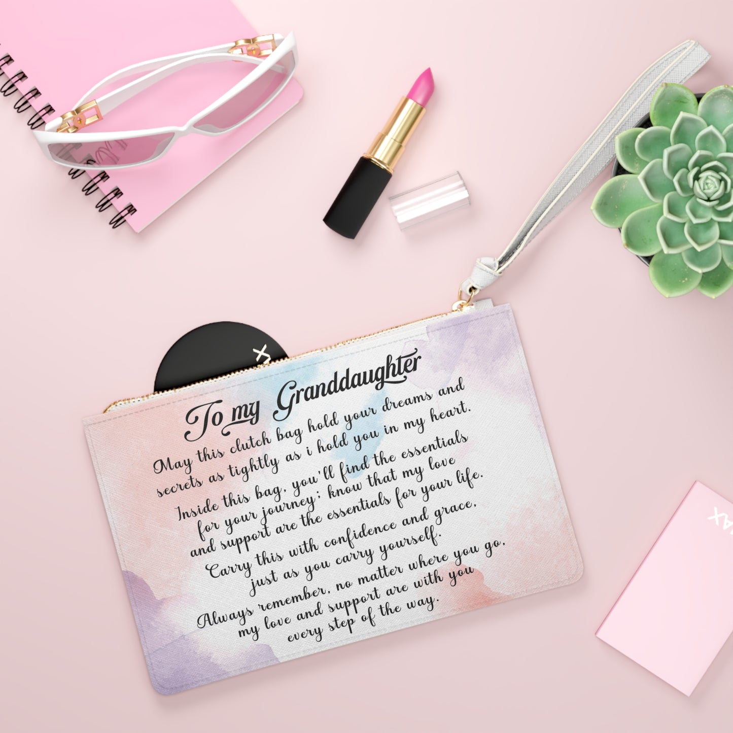 "Every Step of the Way" Granddaughter's Clutch Bag