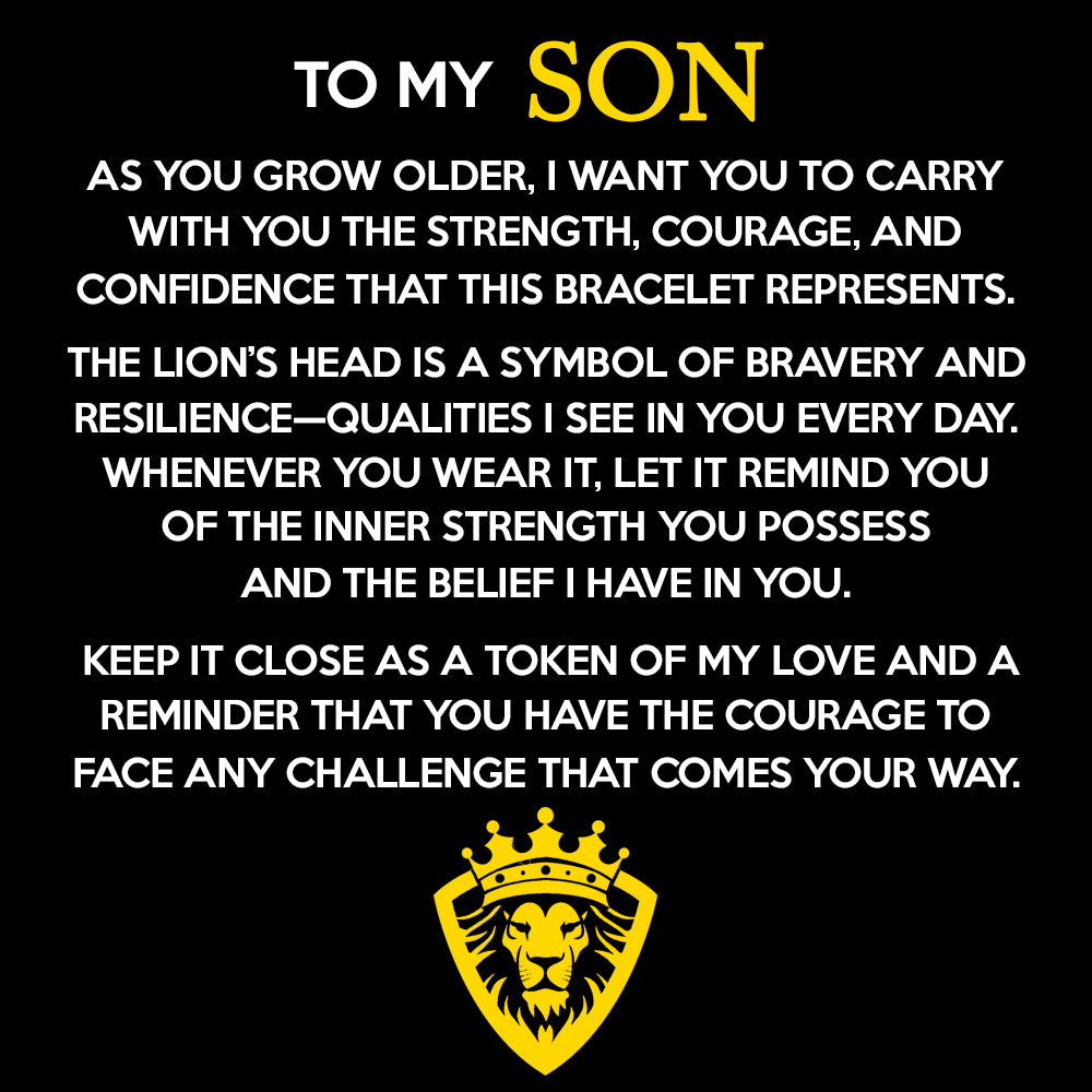 "Lion's Heart" Son Bracelet Gift Set