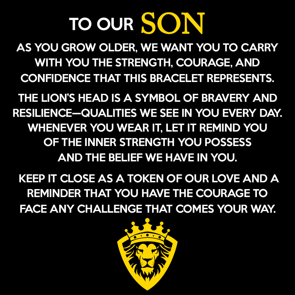 "Lion's Heart" Son Bracelet Gift Set
