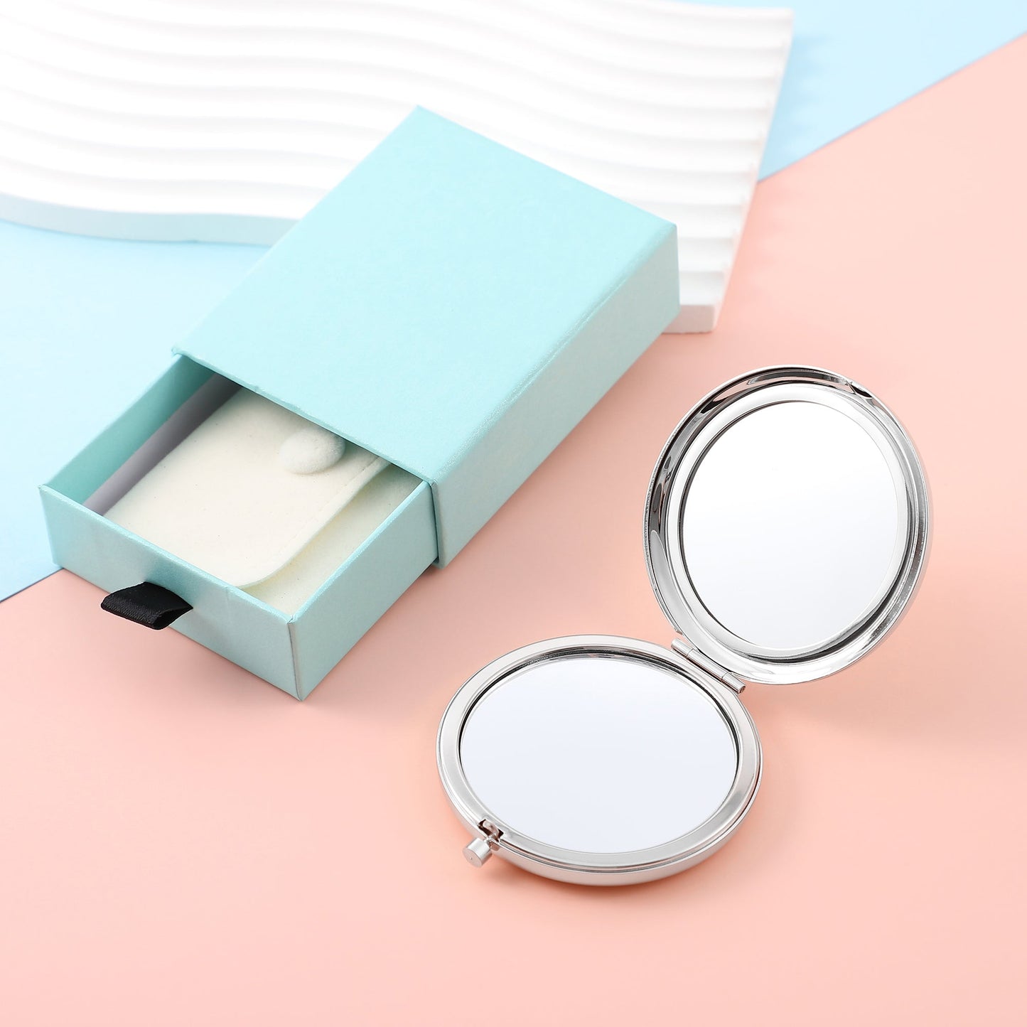 Mum - "Endless Beauty" Engraved Hand-Held Folding Mirror