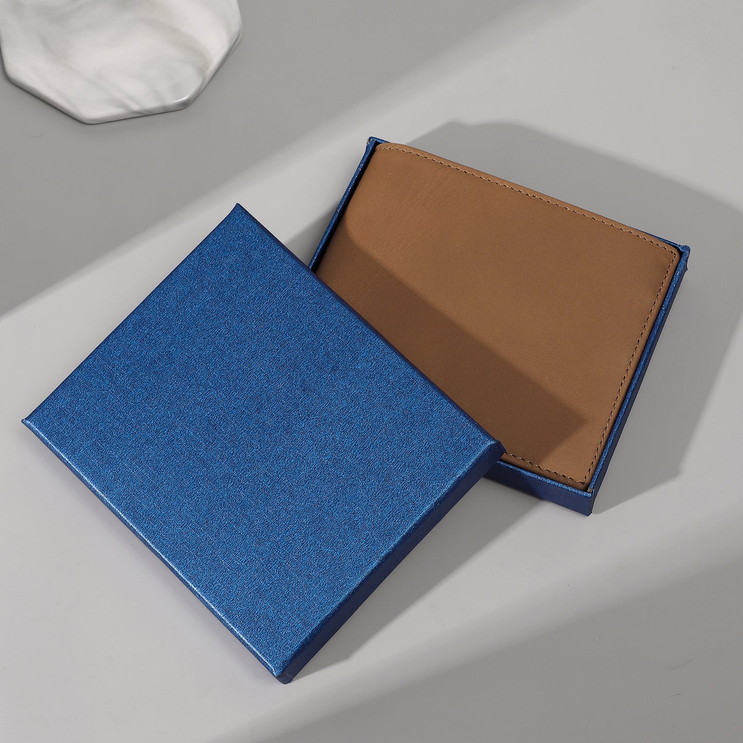 My Son "Greatest Joy " Engraved Bi-Fold Leather Wallet