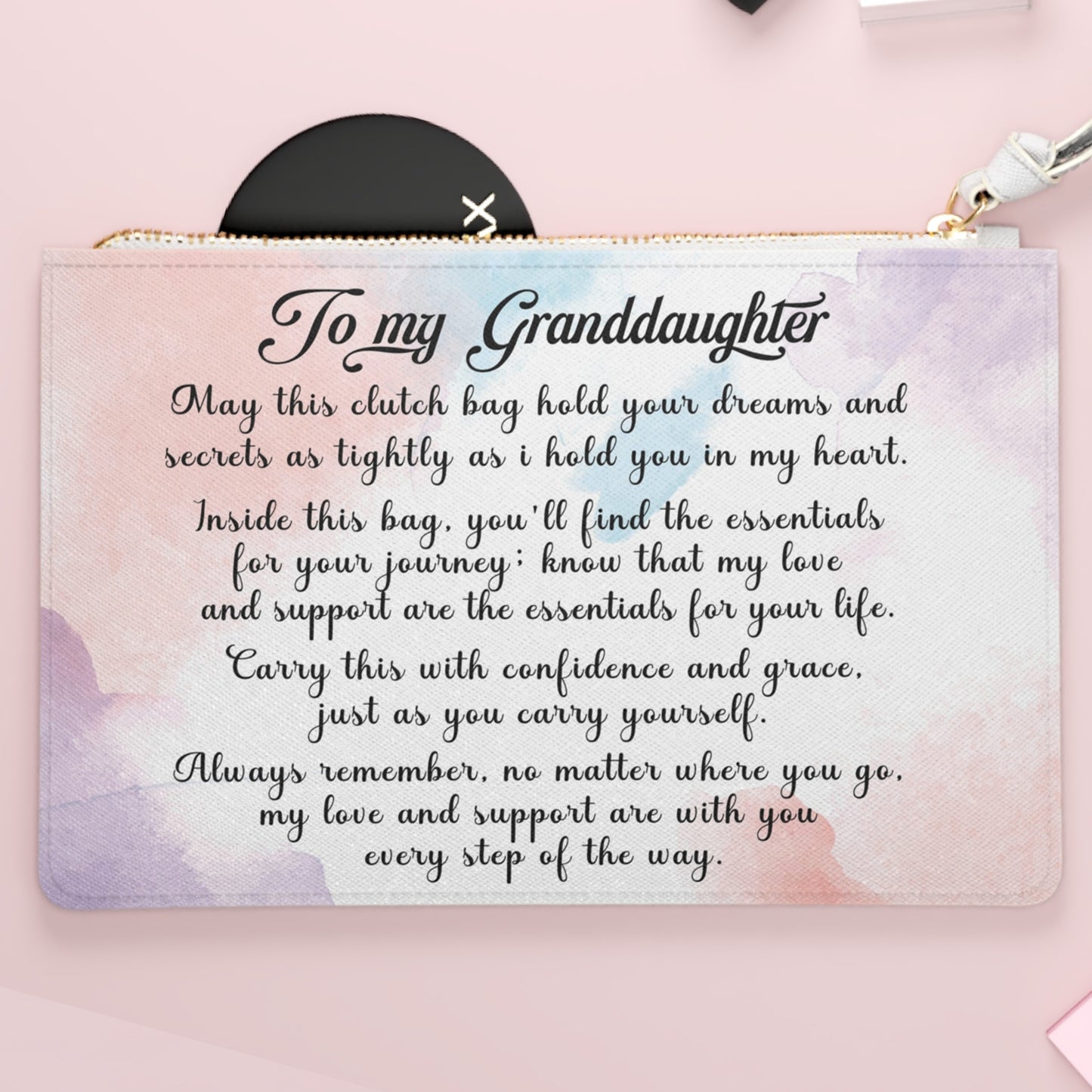 "Every Step of the Way" Granddaughter's Clutch Bag