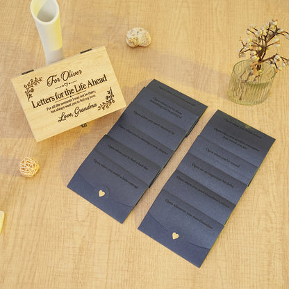 Personalised “Letters for the Life Ahead” Keepsake Box for Grandkids