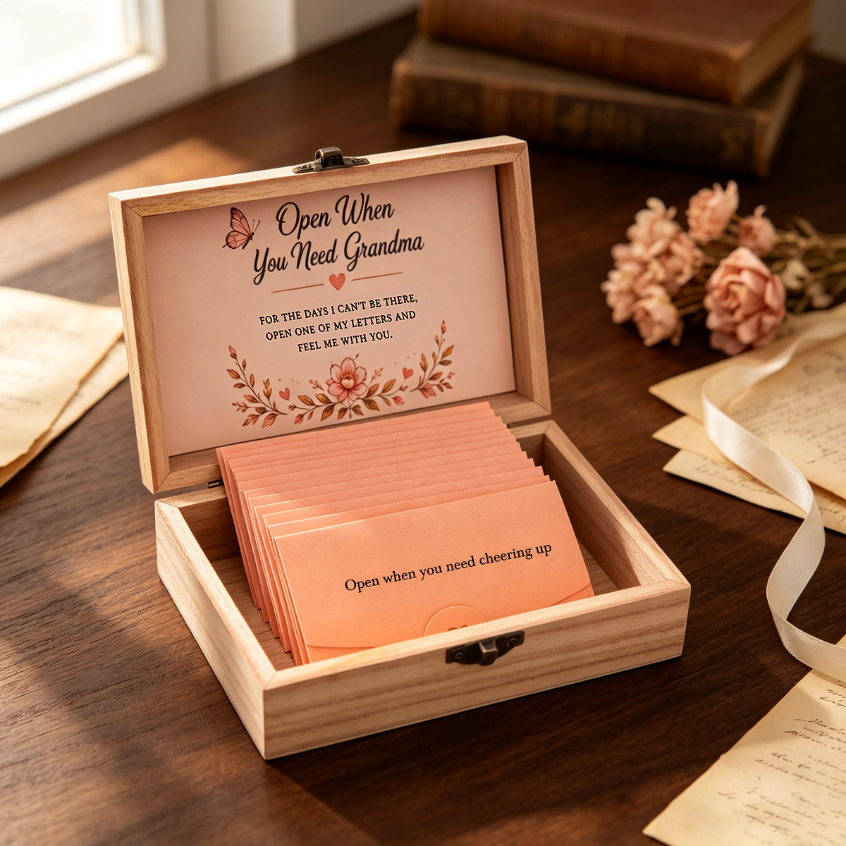 Personalised “Letters for the Life Ahead” Keepsake Box for Grandkids