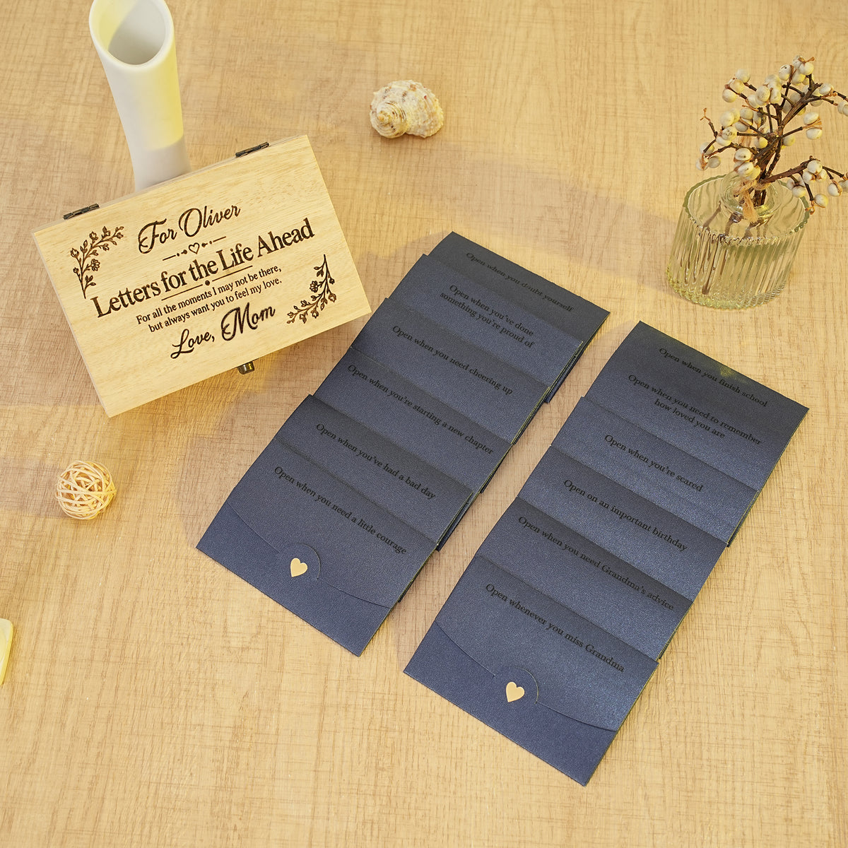 Personalised “Letters for the Life Ahead” Keepsake Box for Daughter/Son