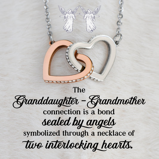 Granddaughter - Grandmother  Bond Sealed By Angles: Interlocking Hearts