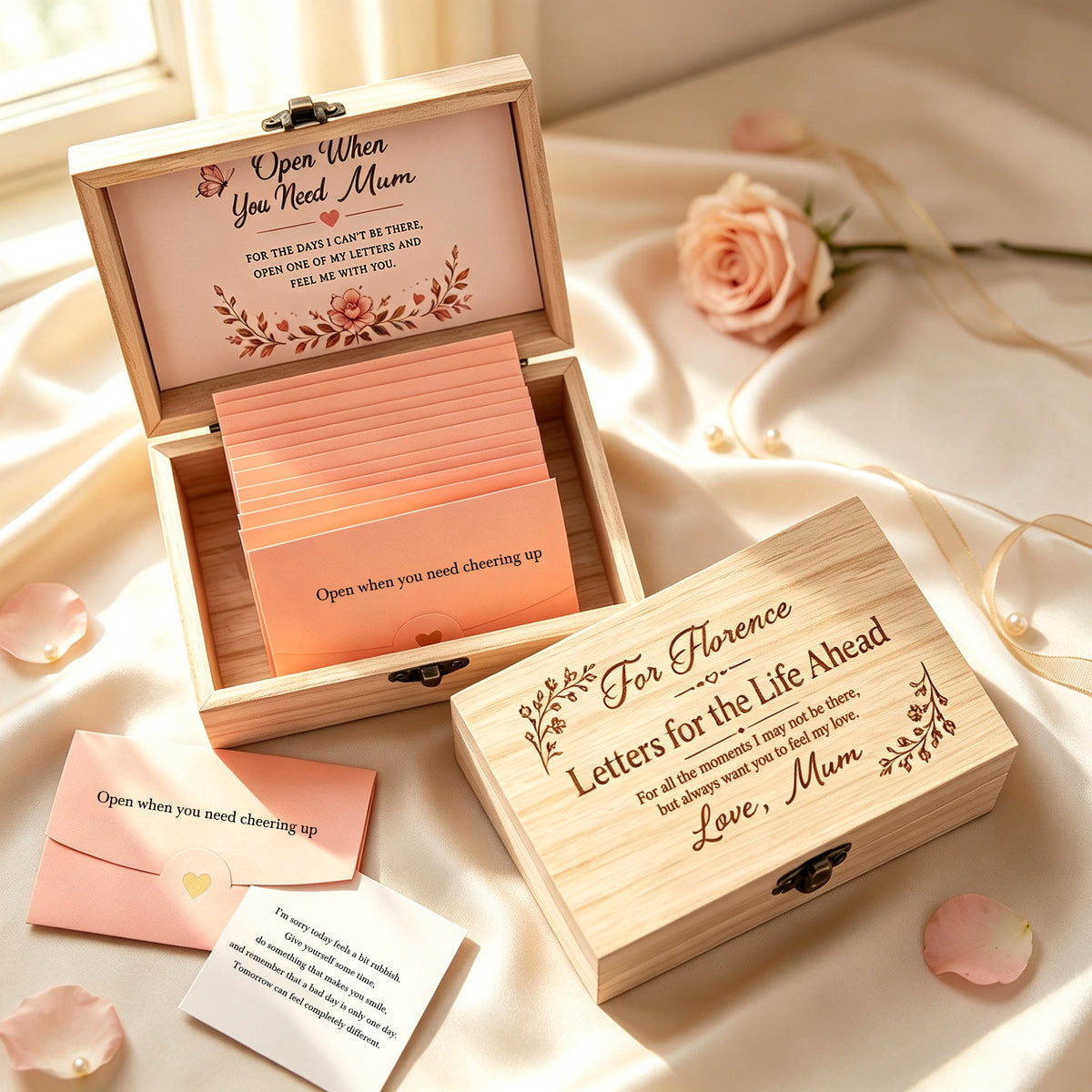 Personalised “Letters for the Life Ahead” Keepsake Box for Daughter