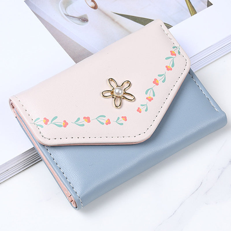 "Boundless Love" - Granddaughter's Floral Tri Fold Wallet