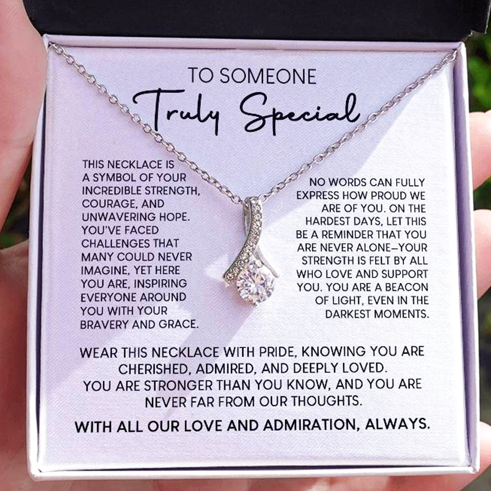 Ribbon of Resilience Necklace – For  Fighters & Survivors