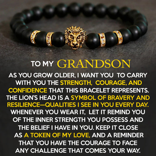 "Lion's Heart" Grandson Bracelet Gift Set