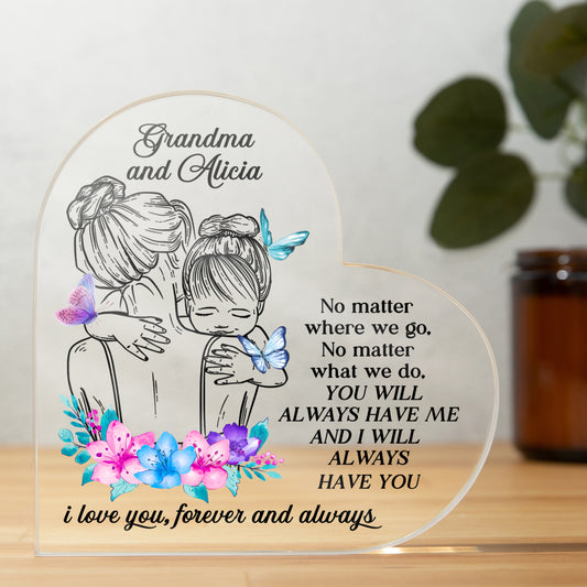 Always with You: Personalized Heart Plaque - GDGM