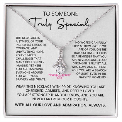 Ribbon of Resilience Necklace – For  Fighters & Survivors