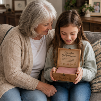 Personalised “Letters for the Life Ahead” Keepsake Box for Granddaughter