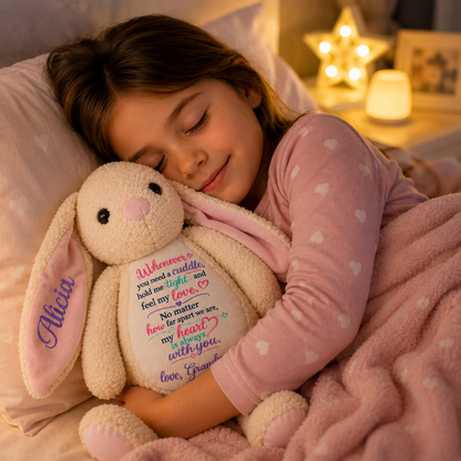 A Hug From Grandma™ Personalised Bunny For Grandkids