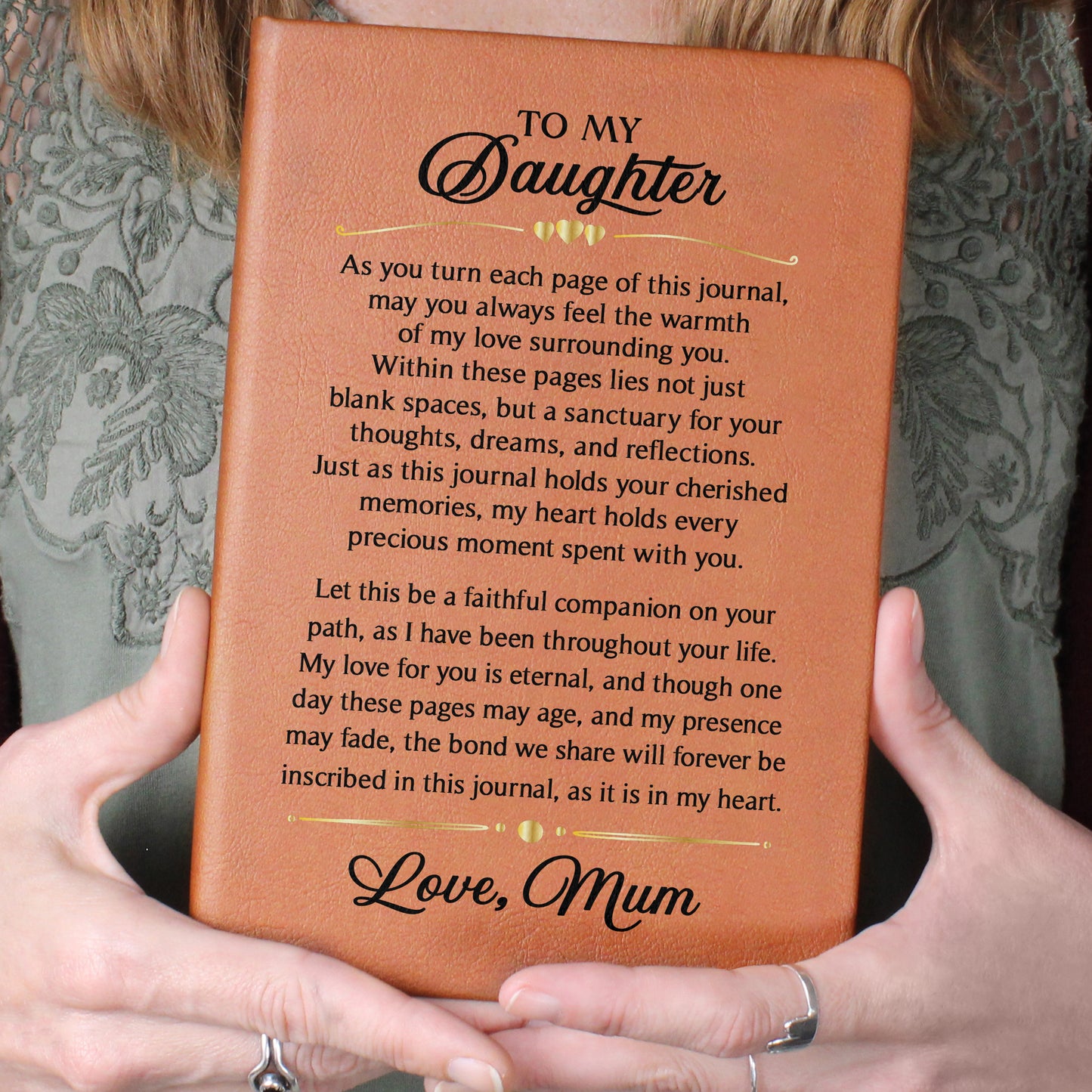 Eternal Love: Personalized Premium Vegan Leather Journal - DMUM