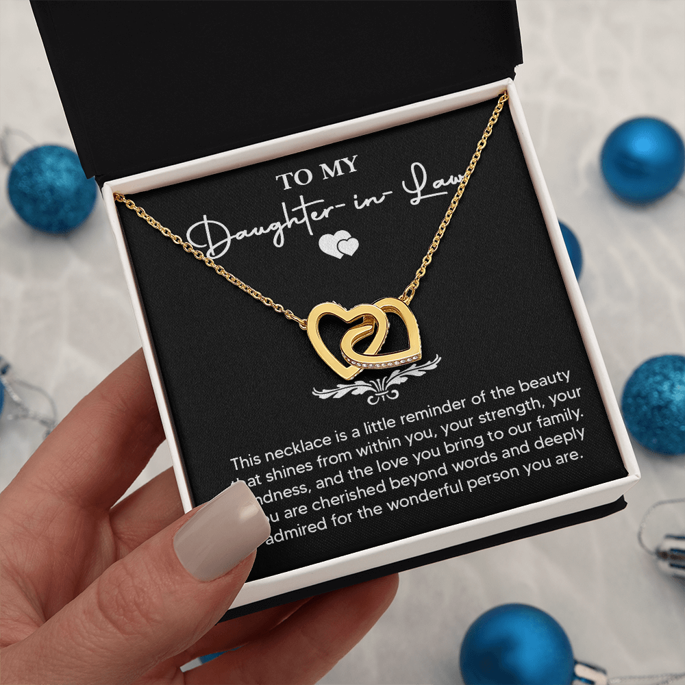 Daughter-in-law "Cherished" Forever Bonded Heart Necklace