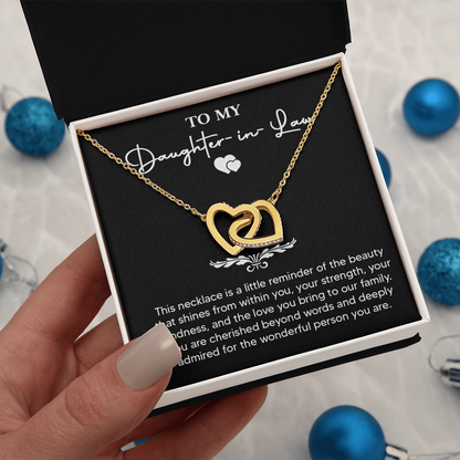 Daughter-in-law "Cherished" Forever Bonded Heart Necklace