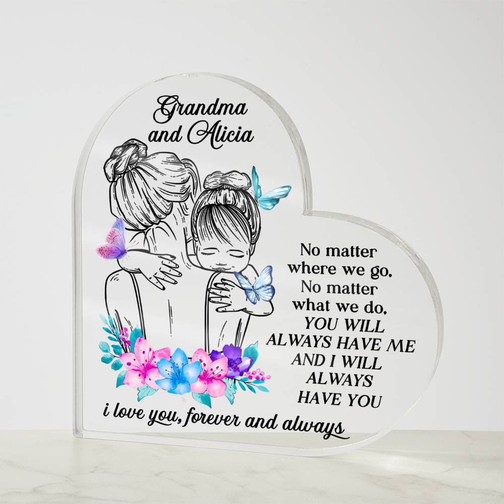 Always with You: Personalized Heart Plaque - GDGM