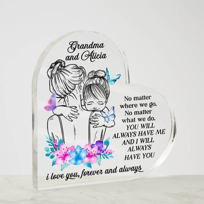 Always with You: Personalized Heart Plaque - GDGM