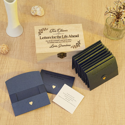 Personalised “Letters for the Life Ahead” Keepsake Box for Grandkids