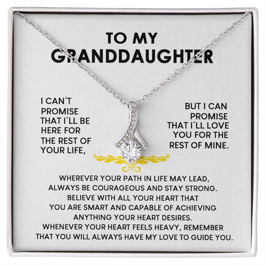 Granddaughter "Rest of your life" Alluring Necklace Gift Set